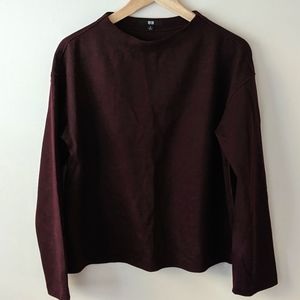 Uniqlo Mock Neck Boxy Sweater